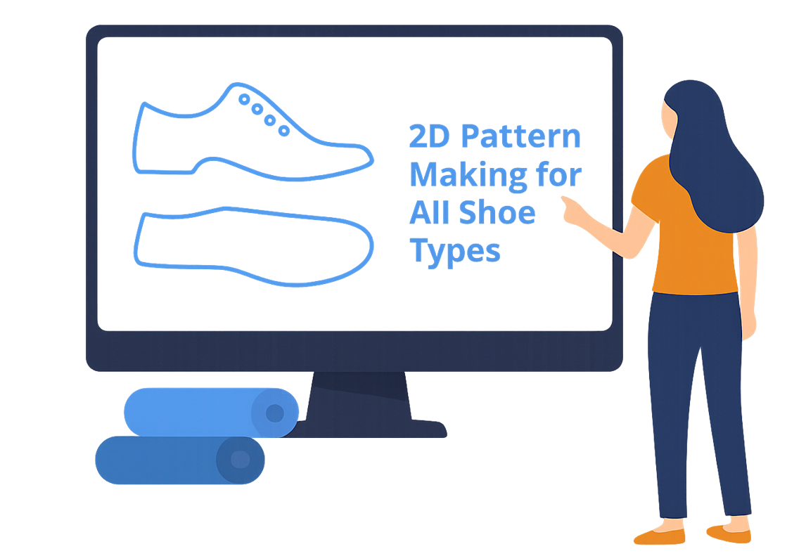 2D Pattern Making for All Shoe Types