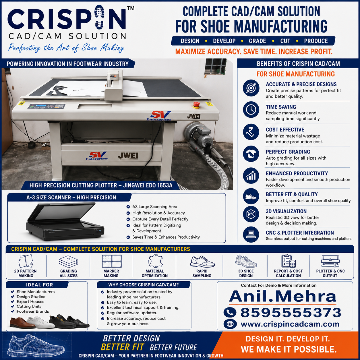 Complete Footwear CAD CAM System 2D & 3D Design Solution