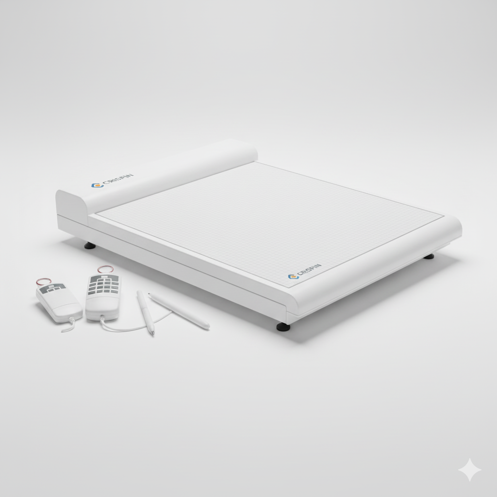 Crispin large-format digitizer with controllers and pens for footwear design and CAD/CAM systems.