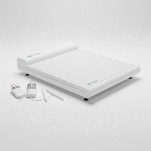 Crispin large-format digitizer with controllers and pens for footwear design and CAD/CAM systems.