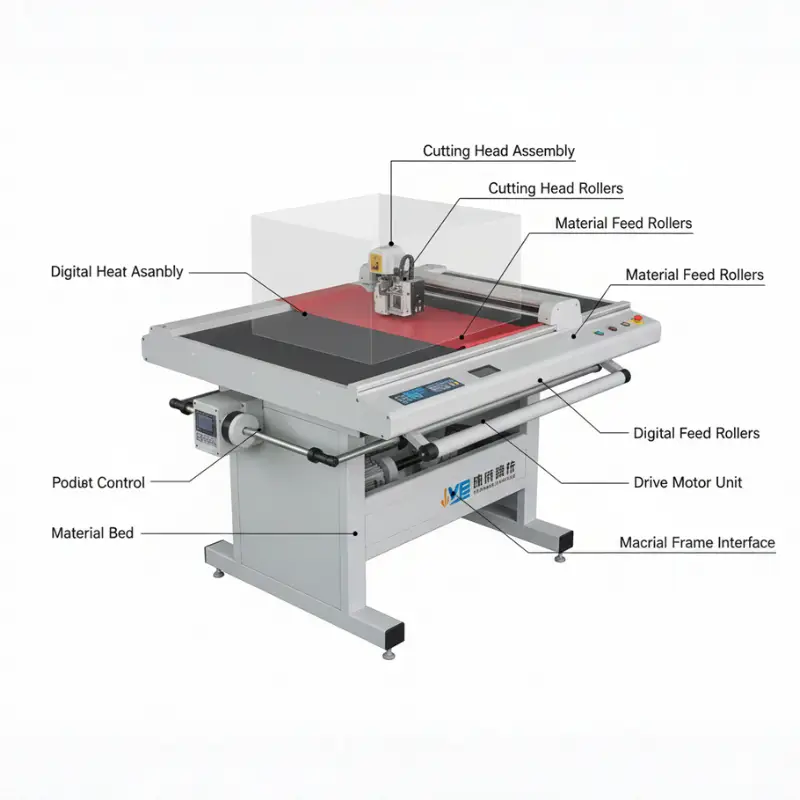 JWEI EDO-1653-A digital flatbed cutting plotter/machine.